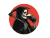 Grim Reaper Drinking Vinyl Car Decal Sticker – Waterproof & UV-Resistant 