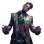 Flamboyant Baroque Man Vinyl Car Decal Sticker – Waterproof & UV-Resistant 
