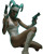 Cyber Tiefling Warrior Vinyl Car Decal Sticker – Waterproof & UV-Resistant 