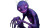 Purple Demonic Creature Vinyl Car Decal Sticker – Waterproof & UV-Resistant 
