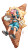Pink-Haired Boy Gaming Vinyl Car Decal Sticker – Waterproof & UV-Resistant 