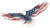 Patriotic Eagle Clipart Vinyl Car Decal Sticker – Waterproof & UV-Resistant 