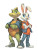Playful Turtle & Hare Vinyl Car Decal Sticker – Waterproof & UV-Resistant 