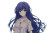 Indigo-Haired Anime Girl Vinyl Car Decal Sticker – Waterproof & UV-Resistant 