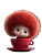 Whimsical Teacup Girl Vinyl Car Decal Sticker – Waterproof & UV-Resistant 