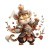 Cute Tiger Costume Vinyl Car Decal Sticker – Waterproof & UV-Resistant 