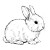 Baby Rabbit Coloring Vinyl Car Decal Sticker – Waterproof & UV-Resistant 