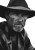 Weathered Farmer Portrait Vinyl Car Decal Sticker – Waterproof & UV-Resistant 