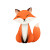 Cute Fox Cartoon Vinyl Car Decal Sticker – Waterproof & UV-Resistant 