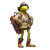 Kermit Fireman Painting Vinyl Car Decal Sticker – Waterproof & UV-Resistant 