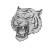 Tiger Tattoo Design V3 Vinyl Car Decal Sticker – Waterproof & UV-Resistant 