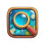 Magnify Glass Icon Vinyl Car Decal Sticker – Waterproof & UV-Resistant 