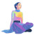 Rainbow Devil Woman Vinyl Car Decal Sticker – Waterproof & UV-Resistant 