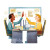 Colleagues High-Fiving Vinyl Car Decal Sticker – Waterproof & UV-Resistant 
