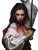 Female Musketeer V2 Vinyl Car Decal Sticker – Waterproof & UV-Resistant 