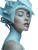 Futuristic Elegant Portrait Vinyl Car Decal Sticker – Waterproof & UV-Resistant 