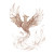 Phoenix Line Sketch Vinyl Car Decal Sticker – Waterproof & UV-Resistant 