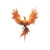 Orange Phoenix Icon Vinyl Car Decal Sticker – Waterproof & UV-Resistant 