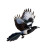 Flying Magpie V2 Vinyl Car Decal Sticker – Waterproof & UV-Resistant 