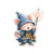 Ninja Cat Sparkler Vinyl Car Decal Sticker – Waterproof & UV-Resistant 