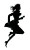 Panicked Running Woman Vinyl Car Decal Sticker – Waterproof & UV-Resistant 