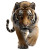 Tiger Mascot Globe Vinyl Car Decal Sticker – Waterproof & UV-Resistant 
