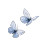 White Butterfly Silhouettes Vinyl Car Decal Sticker – Waterproof & UV-Resistant 