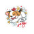Puppy In Flowers Vinyl Car Decal Sticker – Waterproof & UV-Resistant 