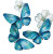 Blue Teal Butterflies Vinyl Car Decal Sticker – Waterproof & UV-Resistant 