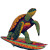 Surfing Sea Turtle Vinyl Car Decal Sticker – Waterproof & UV-Resistant 