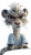 Cartoon Snow Leopard V2 Vinyl Car Decal Sticker – Waterproof & UV-Resistant 