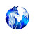 Blue Fox Logo V2 Vinyl Car Decal Sticker – Waterproof & UV-Resistant 