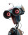 Cybernetic Alien Robot Vinyl Car Decal Sticker – Waterproof & UV-Resistant 