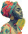 Stylized Portrait Woman Vinyl Car Decal Sticker – Waterproof & UV-Resistant 
