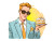 Stylish Man Cake Vinyl Car Decal Sticker – Waterproof & UV-Resistant 