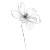 Line Drawing Flower Vinyl Car Decal Sticker – Waterproof & UV-Resistant 