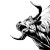 Roaring Bull Vinyl Car Decal Sticker – Waterproof & UV-Resistant 