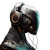 Slick Sci-Fi Robot Vinyl Car Decal Sticker – Waterproof & UV-Resistant 