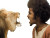 Boy Vs Lion Vinyl Car Decal Sticker – Waterproof & UV-Resistant 