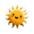 Cheerful Cartoon Sun Vinyl Car Decal Sticker – Waterproof & UV-Resistant 