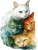 Cartoon Cat Stack Vinyl Car Decal Sticker – Waterproof & UV-Resistant 