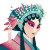 Peking Opera Qingyi Vinyl Car Decal Sticker – Waterproof & UV-Resistant 
