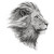 Lion Head Art Vinyl Car Decal Sticker – Waterproof & UV-Resistant 