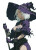 Dark Fantasy Witch V3 Vinyl Car Decal Sticker – Waterproof & UV-Resistant 