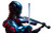 Futuristic Violinist Robot Vinyl Car Decal Sticker – Waterproof & UV-Resistant 