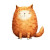 Cheerful Fluffy Kitten Vinyl Car Decal Sticker – Waterproof & UV-Resistant 