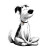 Meditating Dog V2 Vinyl Car Decal Sticker – Waterproof & UV-Resistant 