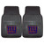 Fan Mat Floor Mat 8772 Universal 27 Inch Length x 17 inch Width; NFL New York Giants Logo; Black; Vinyl; Set of 2; Front
