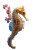Golden Seahorse Vinyl Car Decal Sticker – Waterproof & UV-Resistant 