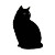 Easter Cat Silhouette Vinyl Car Decal Sticker – Waterproof & UV-Resistant 